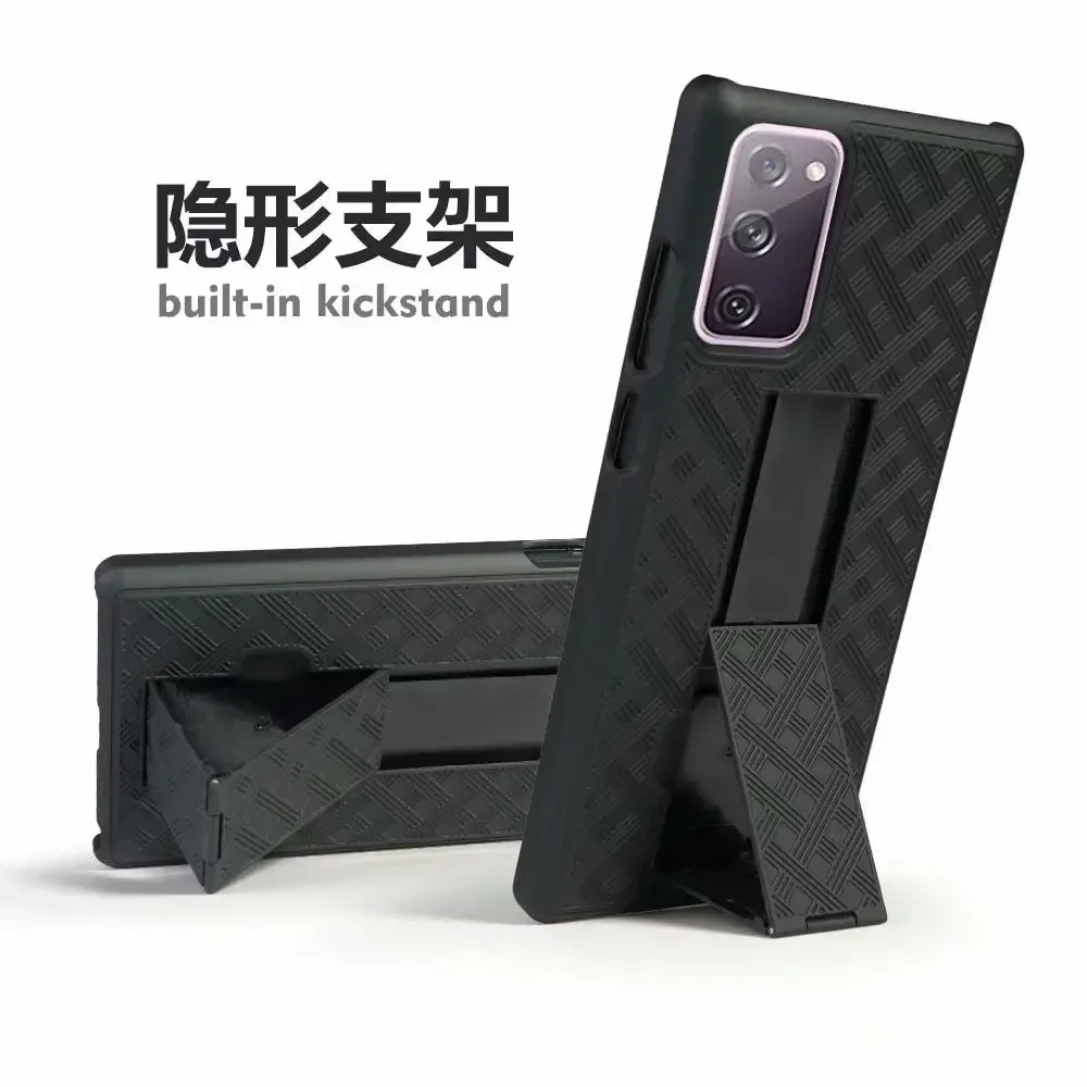 2in1 Armor Shockproof Case for Samsung Galaxy S25 S23 S22 S21 Plus S24 Ultra S21 S10 S10E S9 Sport Waist Belt Clip Phone Cover 3