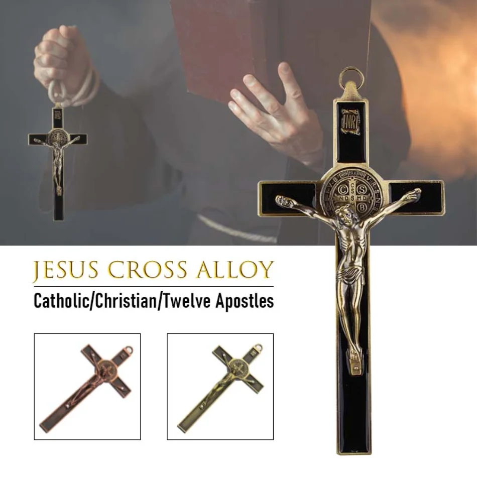 19,5x9,5 cm Katholischen Schmuck Jesus Christus Wand Kruzifix