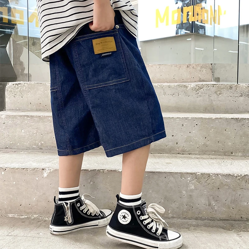 Boys Denim Knee Shorts 2