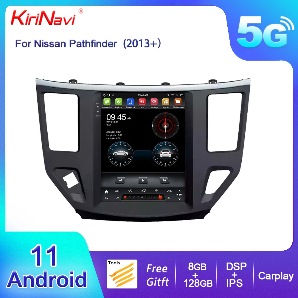 

KiriNavi Vertical Screen Tesla Style Android 13 Car Radio For Nissan Pathfinder 2012-2020 Car DVD Multimedia GPS Navigation 4G
