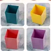 Simple Candy Colour Student Multifunctional Stationery Pen Holder Ins Square High Value Large Capacity 1