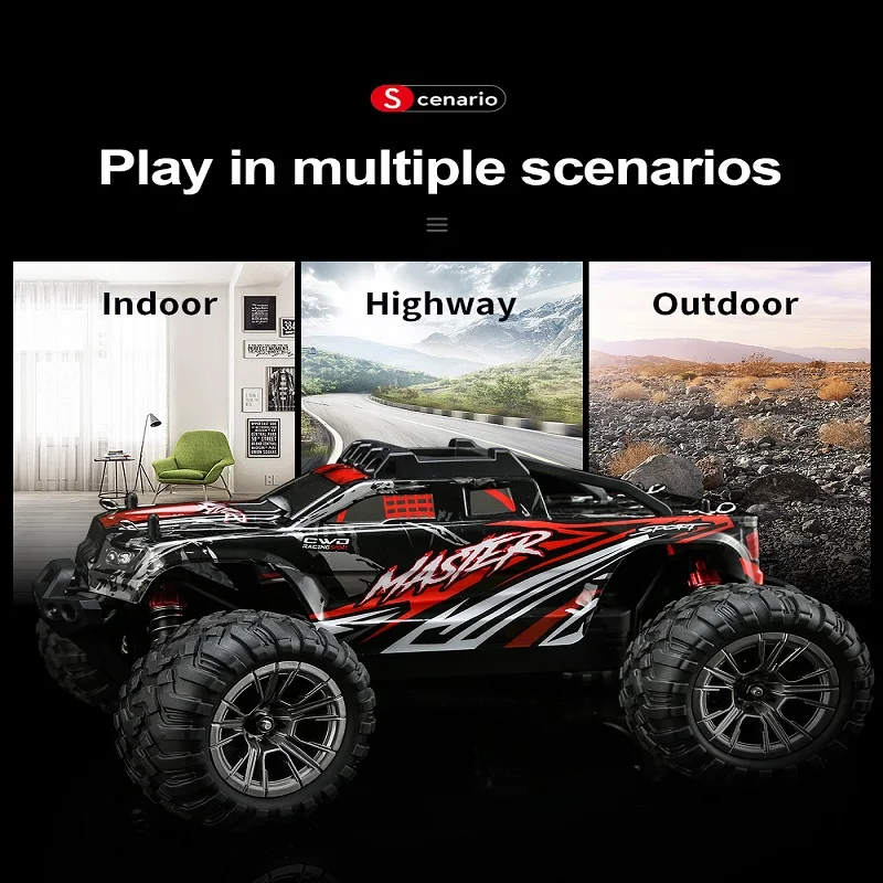 HAIBOXING 4WD 50KM/H high-speed vehicle electric remote control climbing  off-road vehicle 2.4G racing drift racing RC car - AliExpress