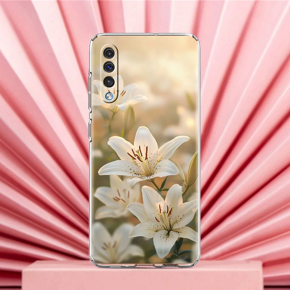 Lily Flower Print Phone Case Cover – Realistic Design
