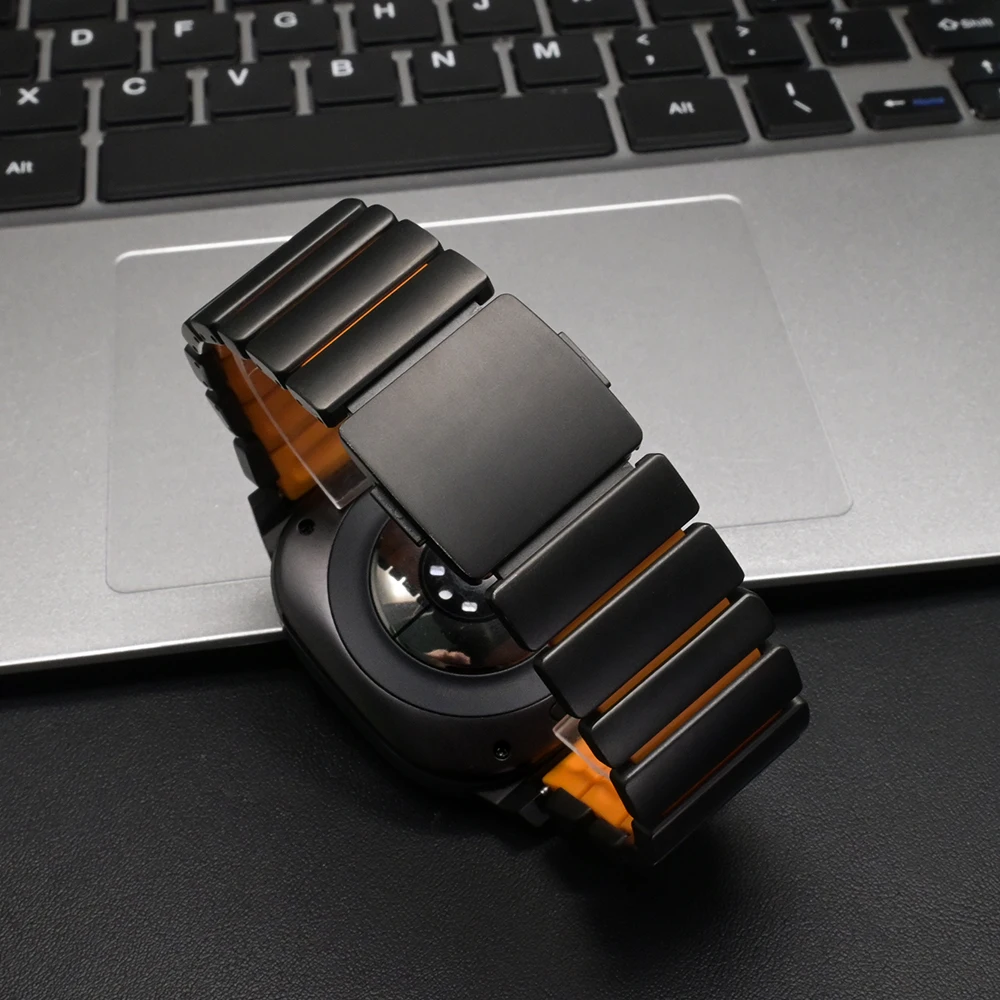 Luxury Titanium Strap for Samsung Galaxy Watch Ultra 2025 Ultra2 Rubber Business Band for GALAXY WATCH ULTRA 47mm 2024 Watchband