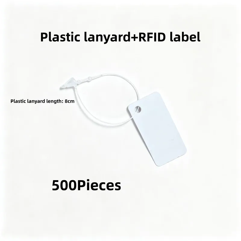 500개 RFID 천공 보석 태그 (보석/은용) 방수 걸이형 부착 설치 가능 인벤토리 관리용 인쇄 가능