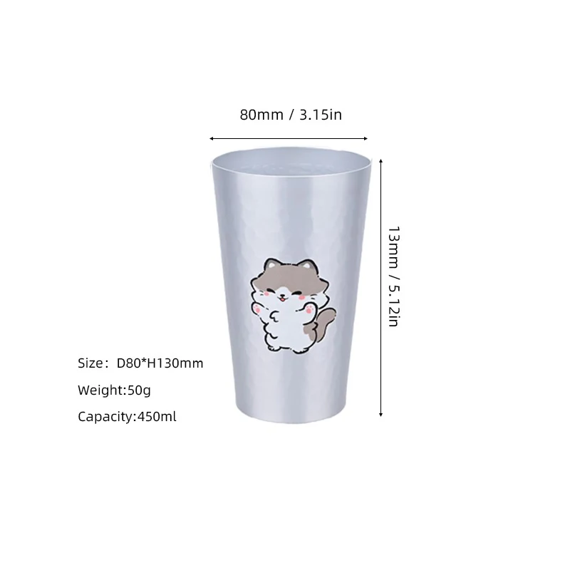 1 Grey White Cat Cup