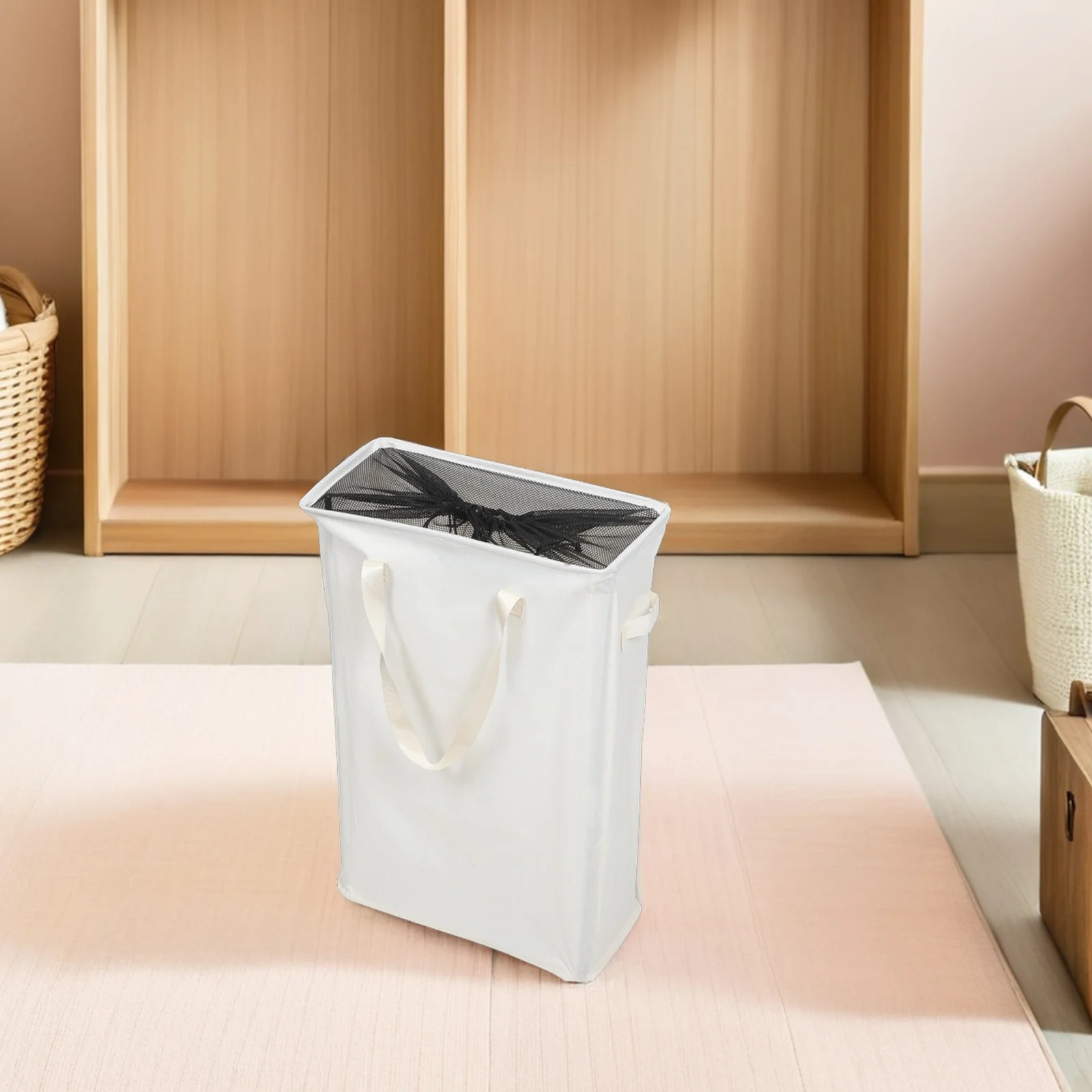 Slim Laundry Hamper for Bedroom Bathroom Dorm Portable Folding Oxford ...