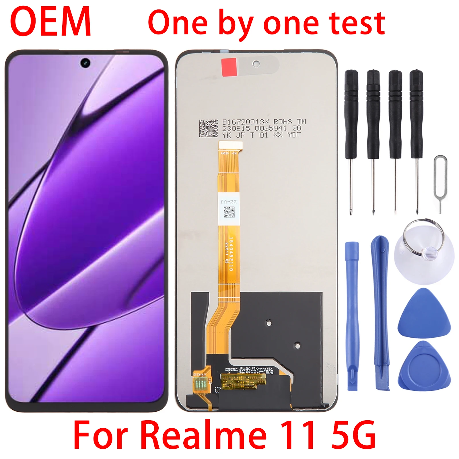 

For Realme 11 5G OEM LCD Screen With Digitizer Full Assembly