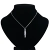 Simple Cylinder Cremation Urn Necklace/Keychain for Ashes Openable Memorial Pendant Stainless Steel Keepsake Jewelry 5