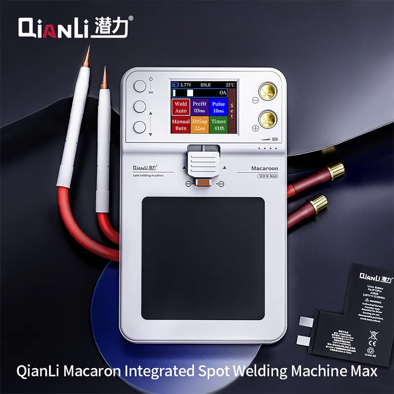 QIANLI Macaron MAX Spot Welding Machine with Parameters Settable Color Screen Display Integrated Spot Welder 2