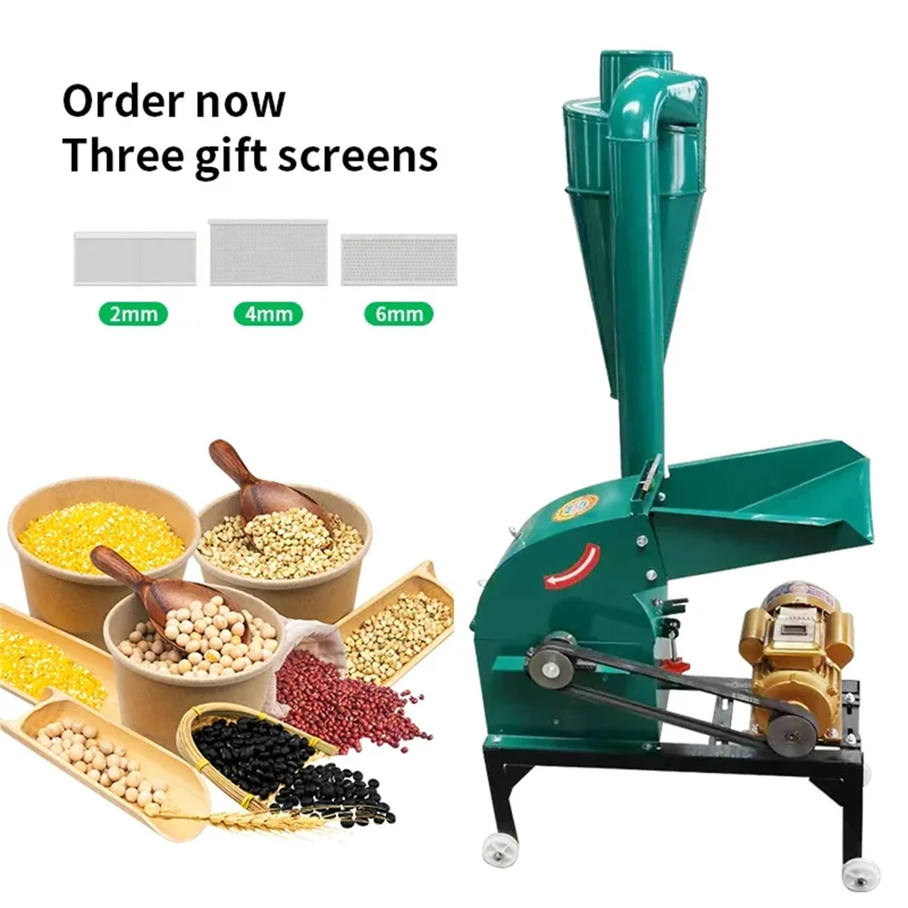 Home Use Maize Corn Grinding Hammer Mill 200-300KG/H Feed - Main Image