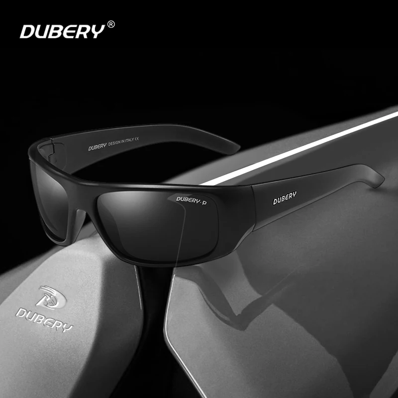 

DUBERY Sports Sun Glasses Fishing Polarized Sunglasses Men Women Mirror Driving Shades Male Fashion Brand Design UV400 goooogles