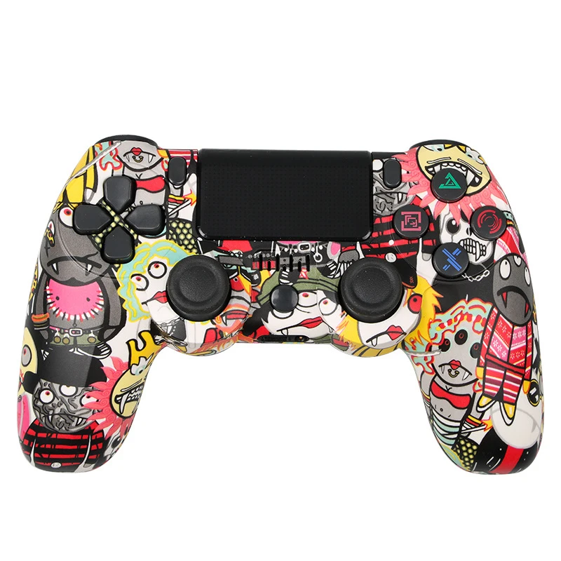grade Trojan horse Interpret 22 Mix Color Wireless Bluetooth Game Controller for PS3 PS4 Slim Pro  Console Double Motor V2 Command Handle with Earphone Port - AliExpress