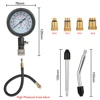 Car Tester Cylinder Test Pressure Gauge M10 M12 M14 M18 Adapter Gasoline Compression Meter Automotive Accessories Motorcycle 6