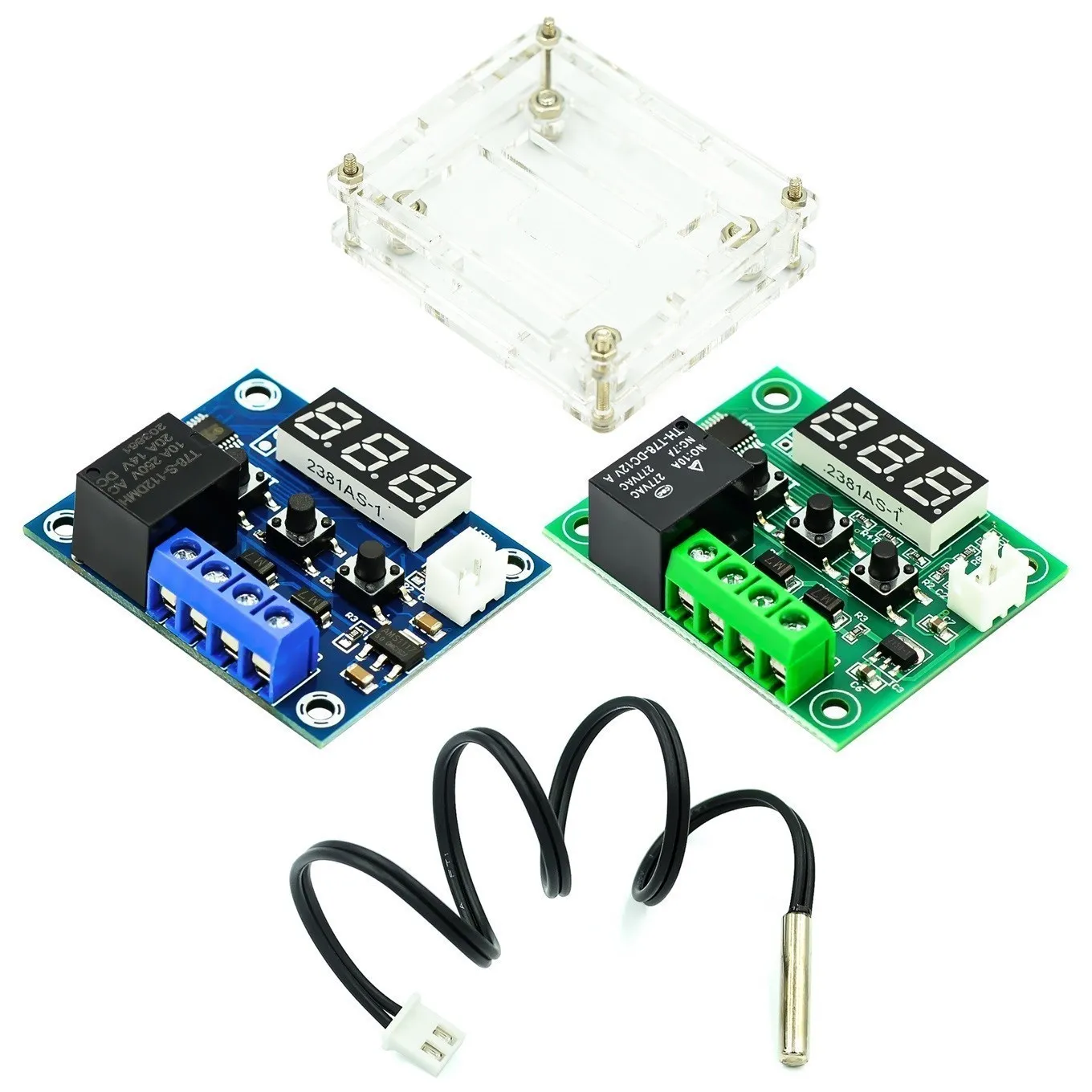 W1209BlueRedlightDC12Vdigitaltemperaturecontrollearthermostat