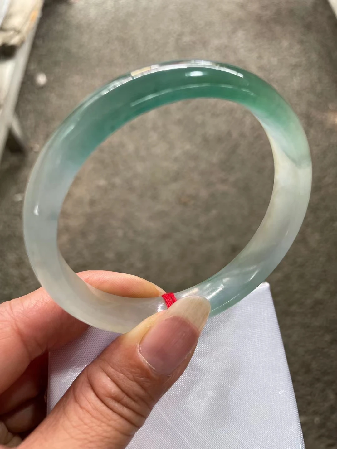 

Natural Burma Jadeite Exquisite Round Bar Bracelet Fashion Atmosphere Jewelry Fine Bangle Top Accessories Lucky Gift
