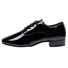 Men's Soft Latin Dance Shoes Modern Dance plus-size 2.5cm heel For Boy Ballroom Tango Children Man Black dance shoes Soft Sole 2