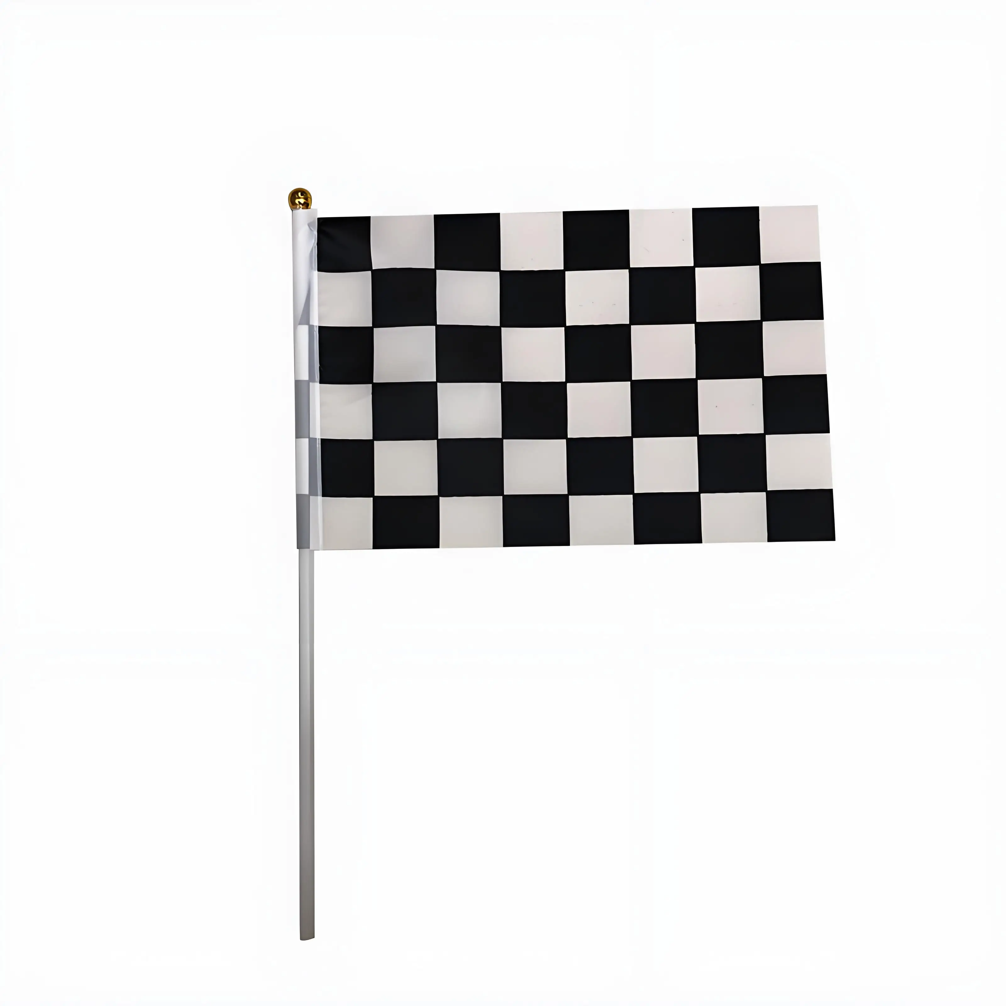 14*21cm Racing Karierte Flaggen Schwarz Weiß Kariert Tisch Schreibtisch Flaggen Racing Thema Dekorationen – Detail 2