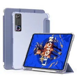 Magnetic Trifold Stand Soft Case for Y700 Gen 5 TB323FU (Lavender)