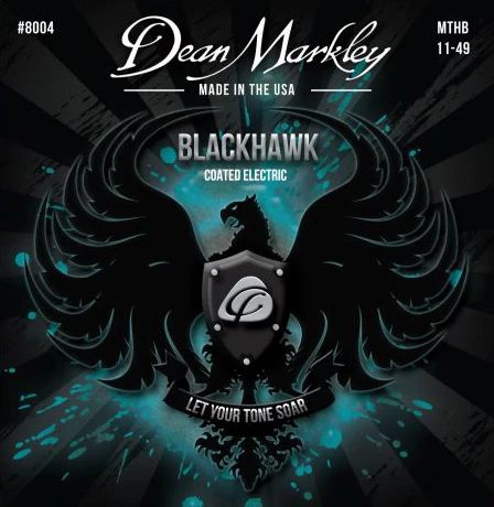 DM8004 Blackhawk Комплект струн для электрогитары с покрытием 11-49 Dean Markley |