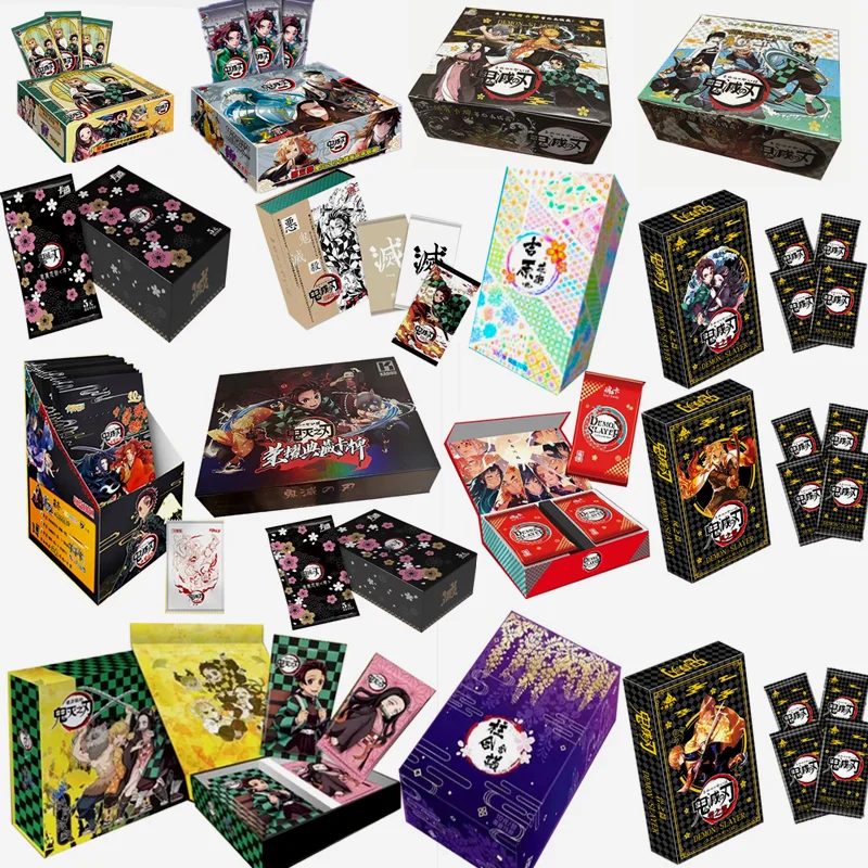 New Demon Slayer Cards Infinite Train Ssp Card Diamond Rare Card Tanjirou Kamado Nezuko Character Anime Collection Card Toy Gift