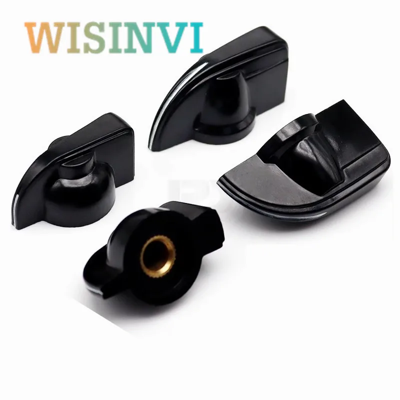 5pcs bakelite knob cap K7-1 K7-2 band switch knob Potentiometer cap Copper core circular hole 6MM
