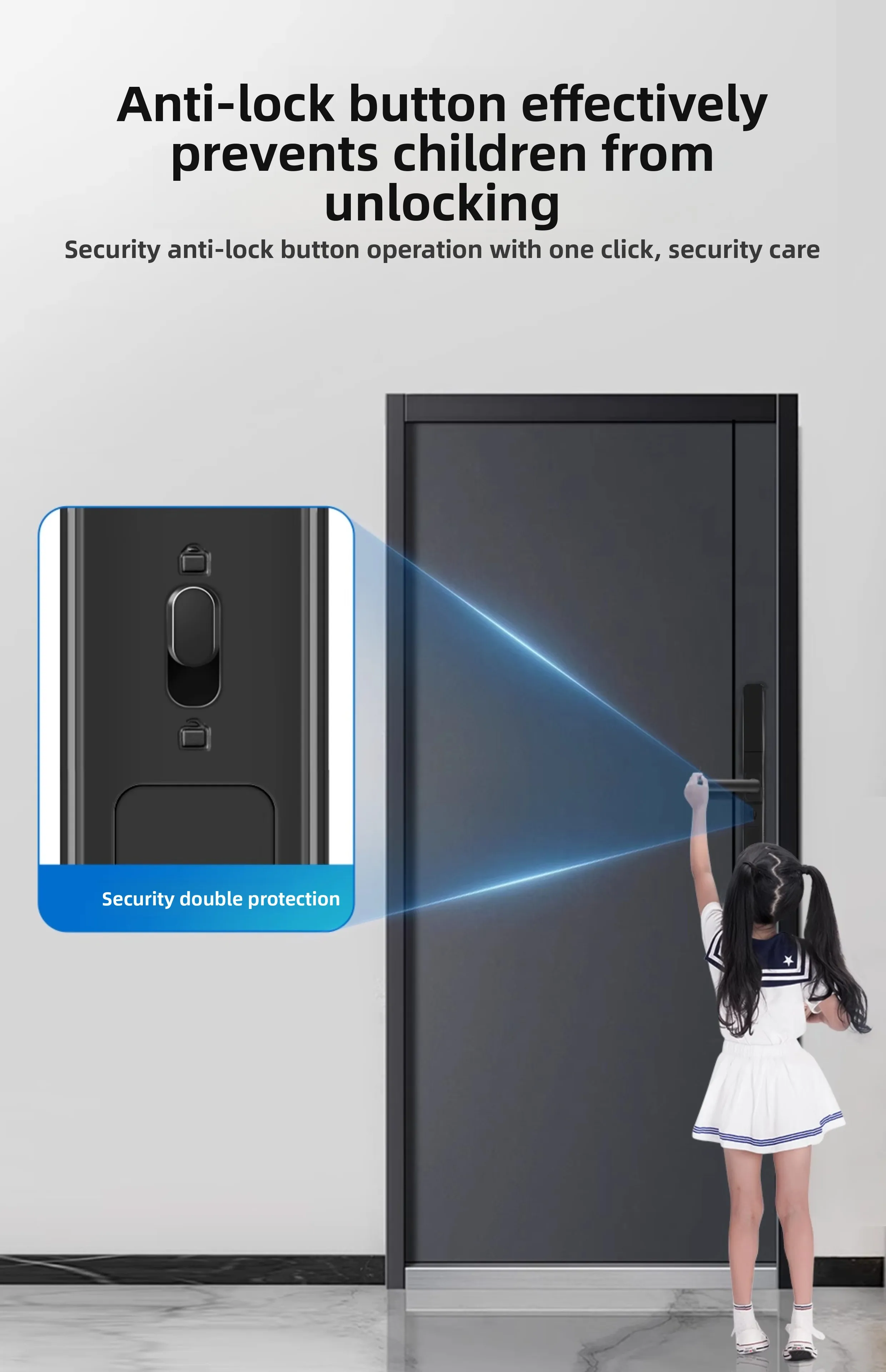 Broken Bridge Aluminum Outdoor Waterproof Intelligent Door Lock Fingerprint Lock