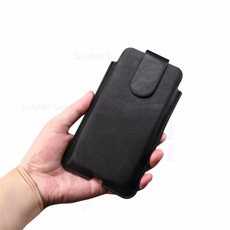 Magnetic Flip Phone Leather Case For OPPO Reno 10 9 Pro Plus Belt Clip Waist Bag For Reno8 T 8 Lite 7Z 6Z 9 Pro Plus Phone Pouch