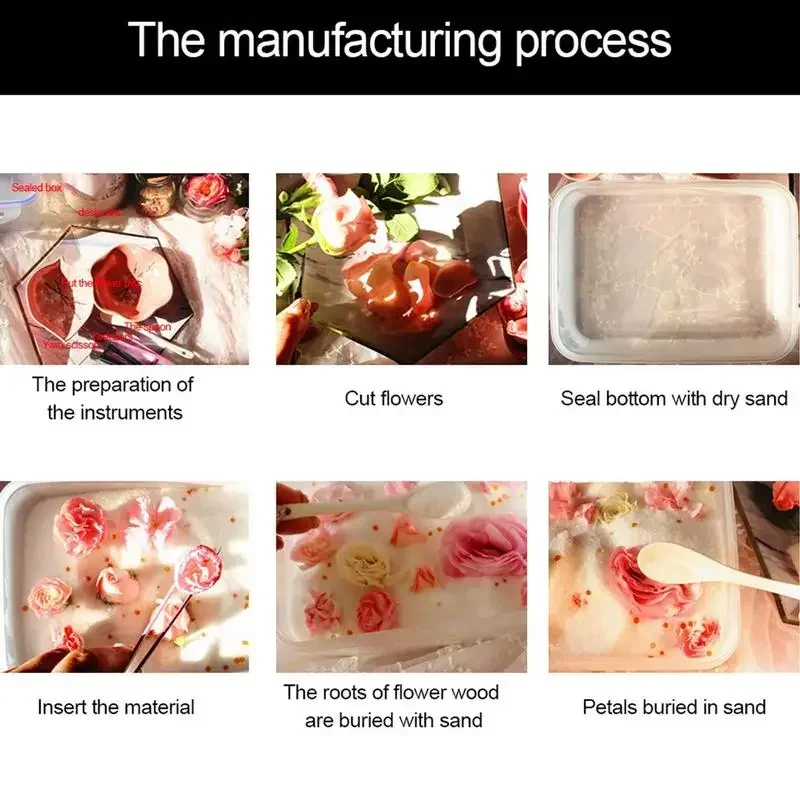 250g Silica Gel Flower Drying Reusable Flower Desiccant DIY Handmade Eternal Desiccant Silica Gel Pack for Fresh Flowers