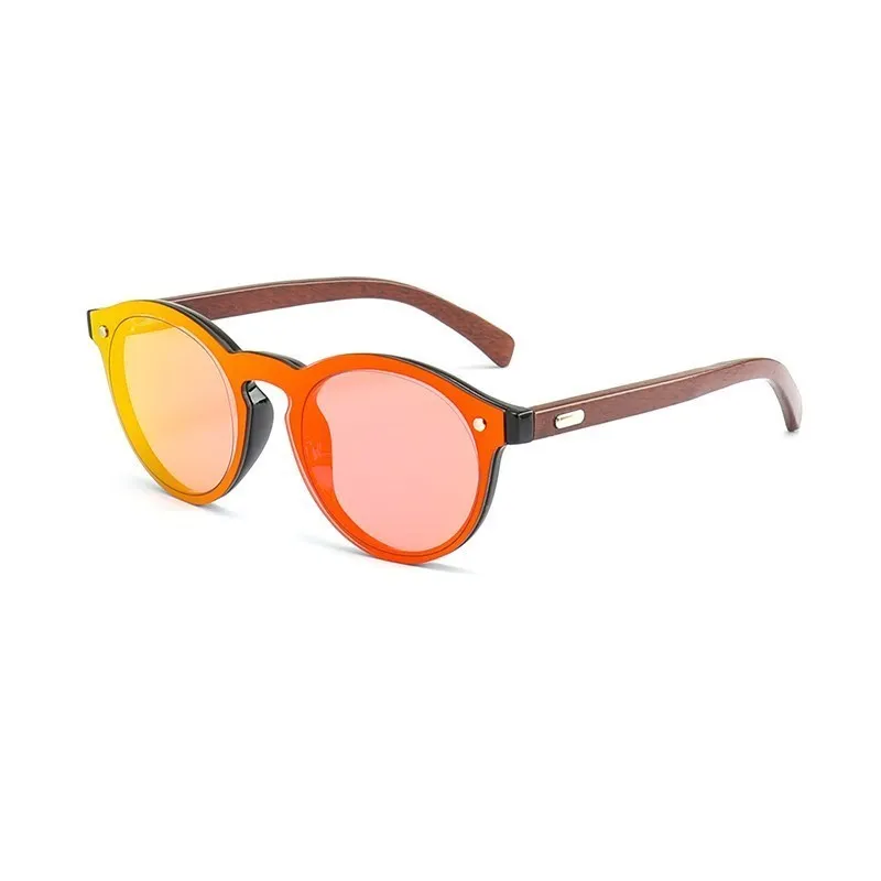 Cat Eye Wooden Legs Sunglasses Women Vintage Round Sun Glasses Men Mirror Bamboo UV400   Goggles Gafas De Sol  To Men and Women 3
