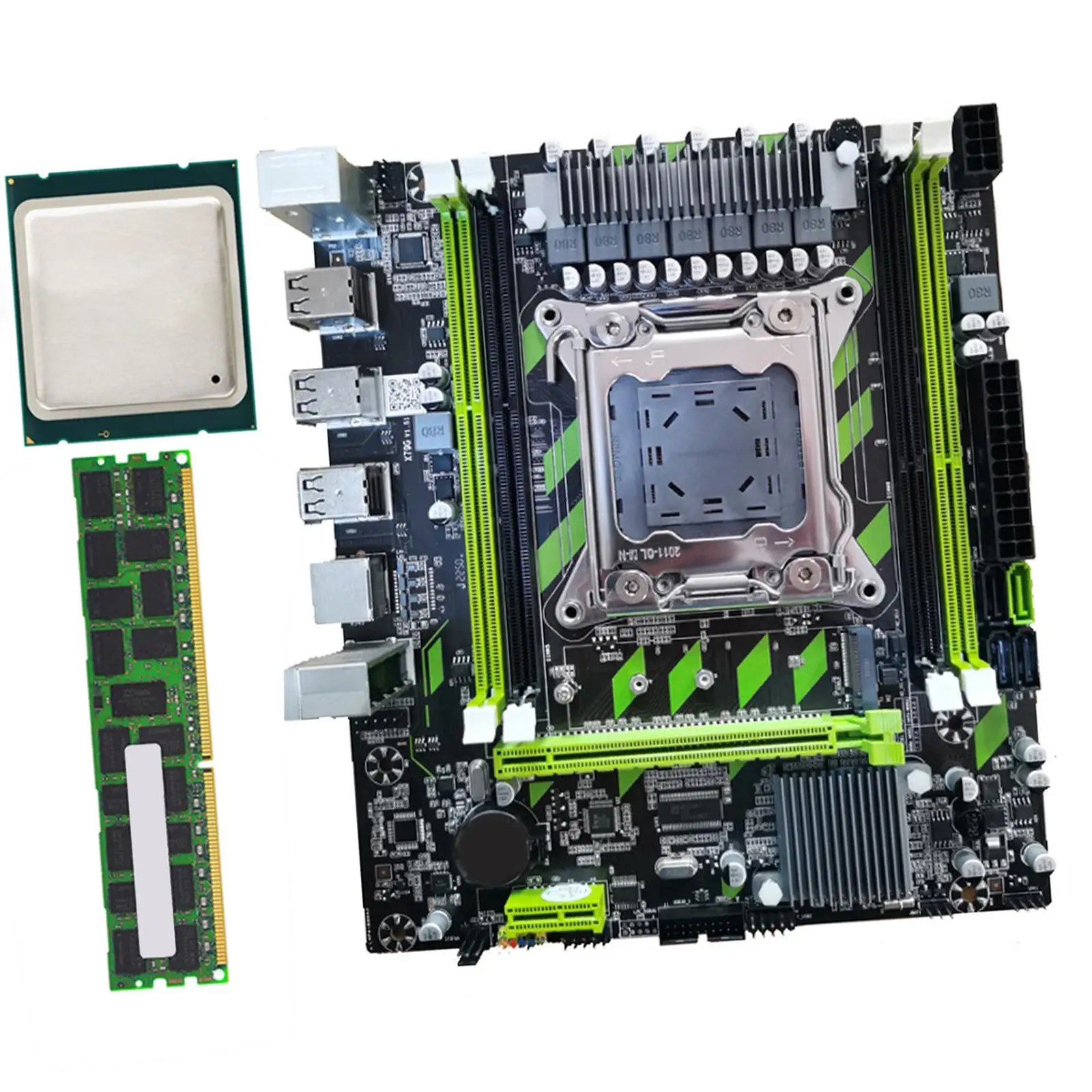 

x79G Micro ATX Motherboard Strong Accessories Easy to Install Replacement Max 64GB Memory Durable 32GB/S LGA 2011 for E5-2670 V2