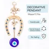 Turkish Blue Evil Eye Beads Charms Pendants Gold Colour Horseshoe&Elephant Hanging Ornament Car Amulet Lucky Gift Home Decor 2