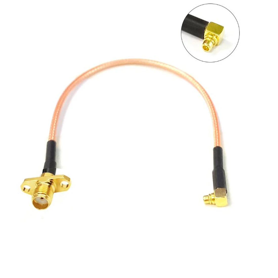 Sma Buchse Buchse 2-Loch-Schalttafel halterung an mmcx Stecker rechtwinkliges Pigtail-Kabel rg316 für WLAN-Modem