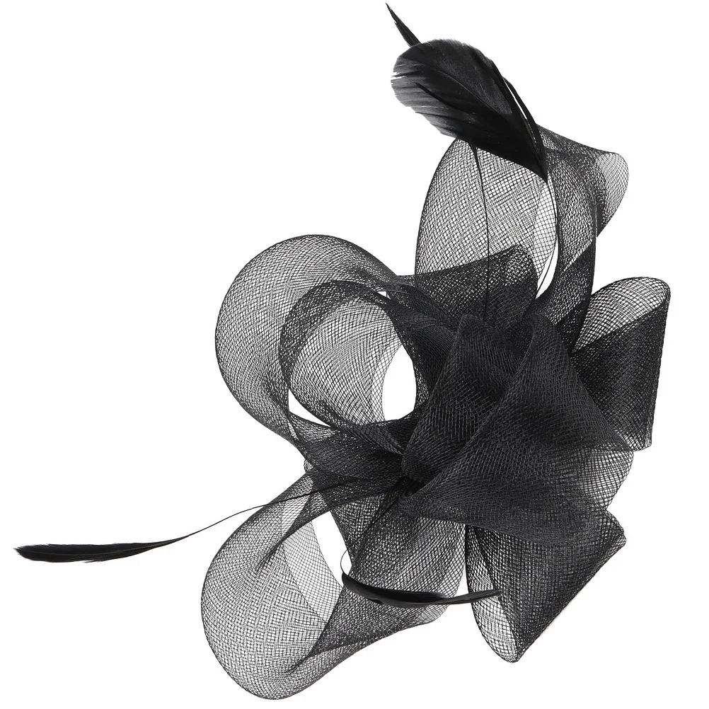 

Fascinators Hat Women 1950S Fascinator Derby Hat Flower Ribbons A Headband A Clip Cocktail Tea Party Headwear Wedding