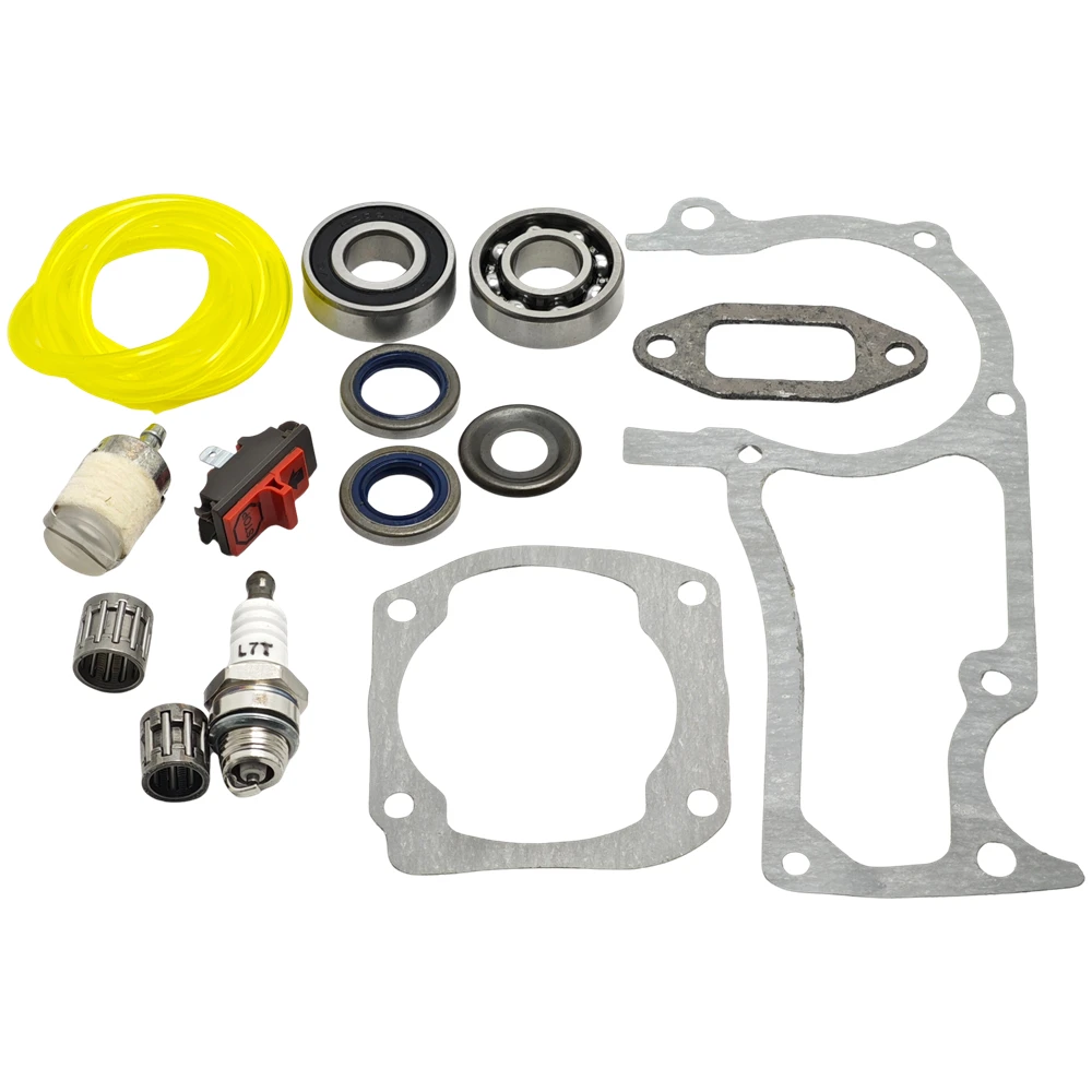 Crankshaft Bearings Seals Gaskets Kit For Husqvarna 362 365 371 372 372XP Chainsaws 503 64 72-01, 738 22 02-25, 503 96 15-01 2