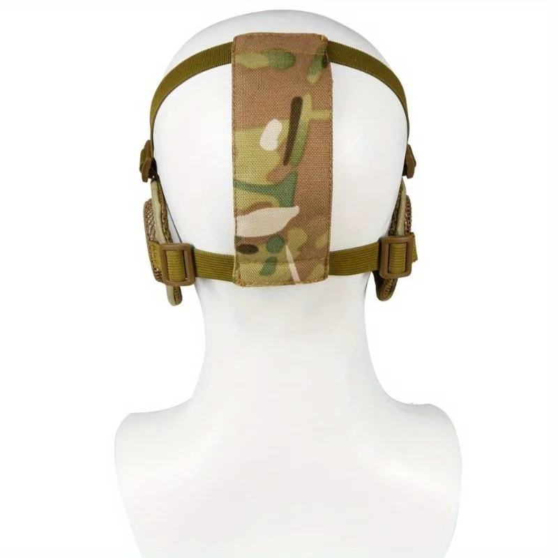 MASQUE DE PILOTE demi-visage tactique à deux motifs monté sur la tête