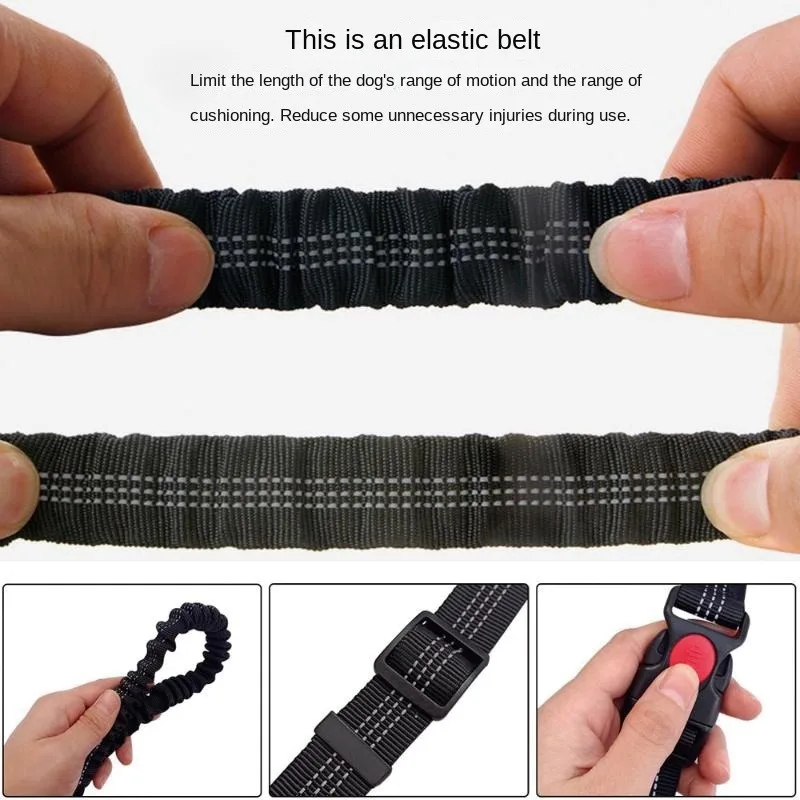 Hands-Free Dog Leash – Adjustable Waist Belt for Running, Walking & Jogging 2
