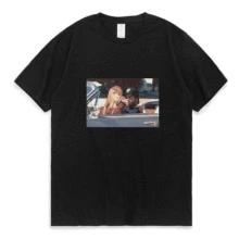 

Anime Darling In The Franxx T Shirt for Men Women Zero Two Driving with My Darling T-shirt Summer Cotton Short Sleeve Tees Male