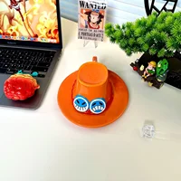 Tazza di un pezzo Tazza d'acqua Cosplay Creativo Tre fratelli Tazza di caffè a forma di cappello Anime Chopper Ace Sabo Tazza di ceramica per le feste 7