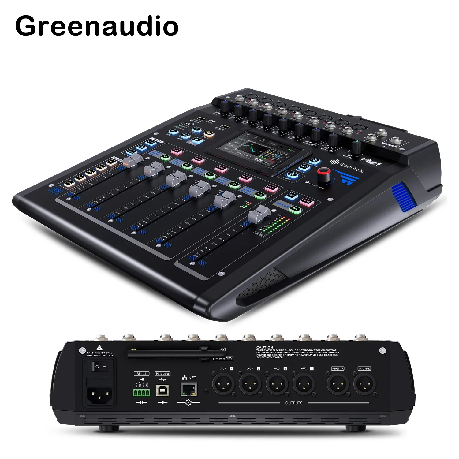 GAXTQ12Professional12ChannelsDSPEffectProcessordigitalaudiomixerdjconsoleApp