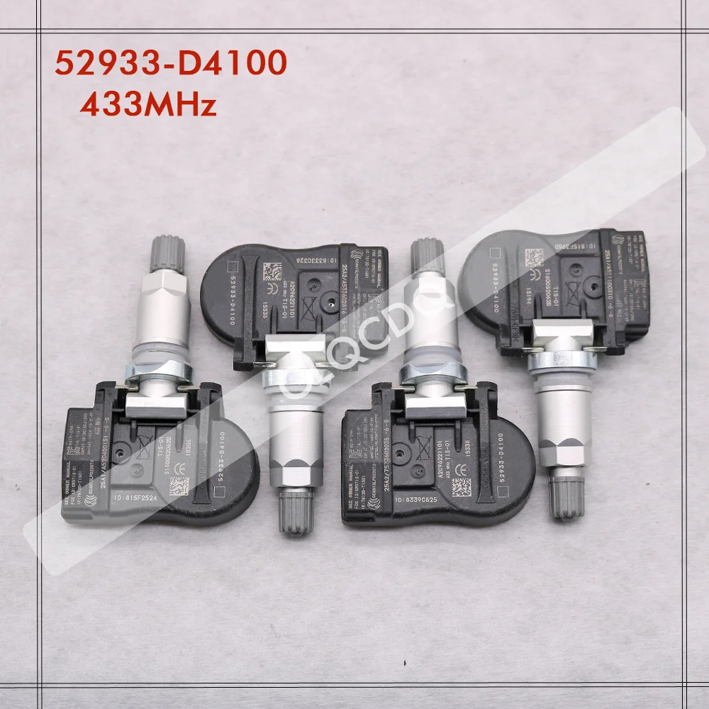 

4 X TPMS For 2015-2022 Hyundai ELANTRA 2019 I30 FASTBACK KIA OPTIMA NIRO Tire Pressure Monitor SENSOR 52933-D4100 52933-D91000