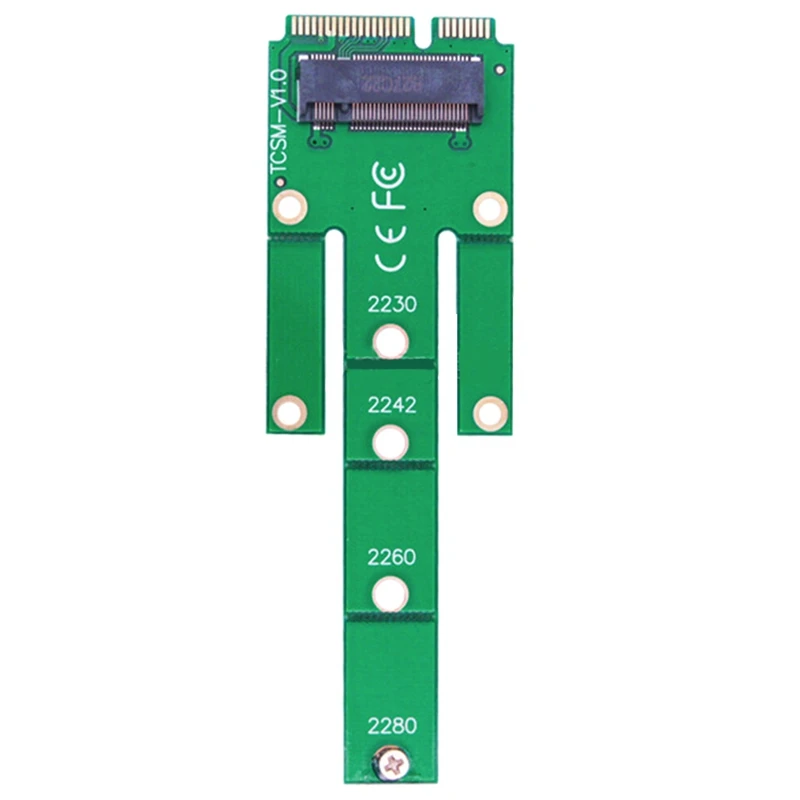 MSATA SSD-M.2 NGFF SSD 솔리드 스테이트 드라이브 어댑터 카드, M.2 NGFF 변환 카드, 1 개