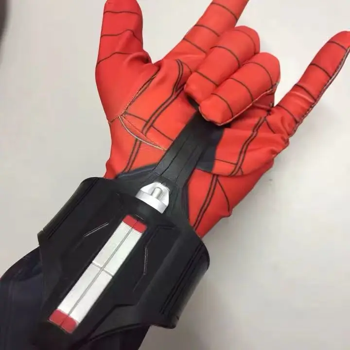 Spider Web Shooter Cosplay Bracers - Latex Wrist Launcher Prop For Halloween & Costume Parties (Non-Functional)