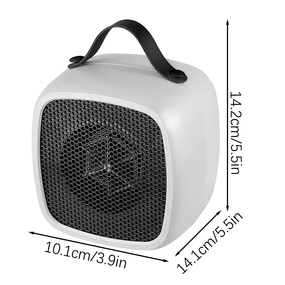 500W Heater Fast Heating Portable Small Space Lightweight Desktop Warm Air Heater Indoor Office Household Warmer Fan