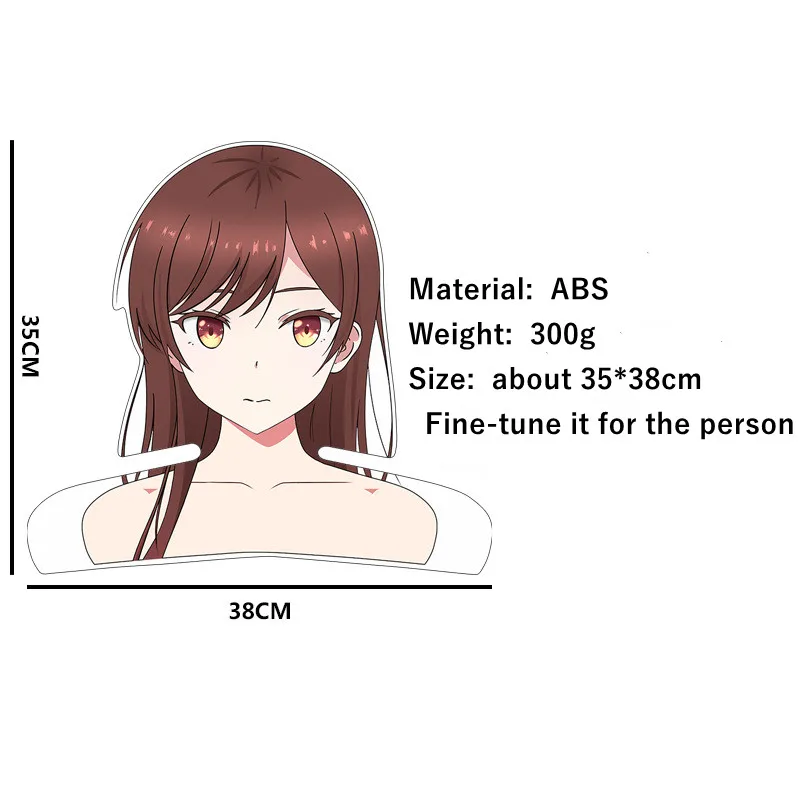 Anime rent-a-namorada: temporada 2 sarashina nanami mam mizuhara chizuru  cosplay fãs presente abs 35*36cm cabide de forma humana