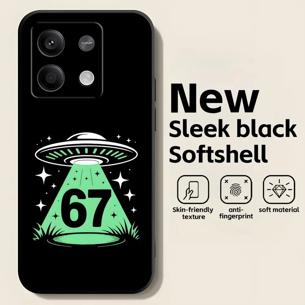 Sleek Black Soft Phone Case