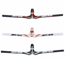 

NESS Carbon Fibre Bicycle Flat Handlebar MTB Integrated Handlebar With Stem One-shaped Handlebar Mountain Bikes Parts