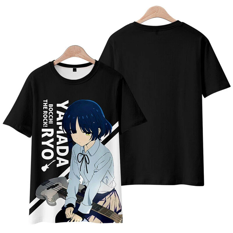 Manga Bocchi The Rock T Shirt 3D Print Streetwear Tee