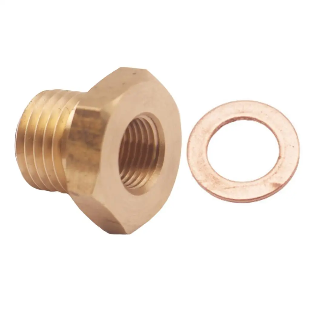 1/8-27 NPT to M14x1.5 Pressure Temperature Gauge Sensor Sender Fittings Adapter