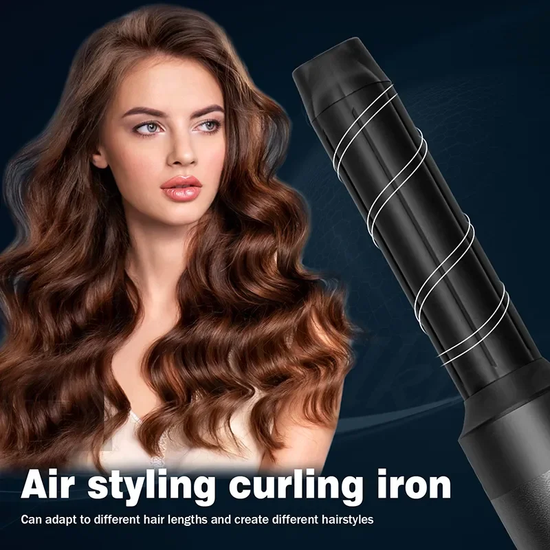 Description Picture 3 of item7 In 1 Hot Air Brush  Professional Hair Dryer  Hair Straightener  Negative Ionic Blow Dryer  Curling iron  1400W powerful